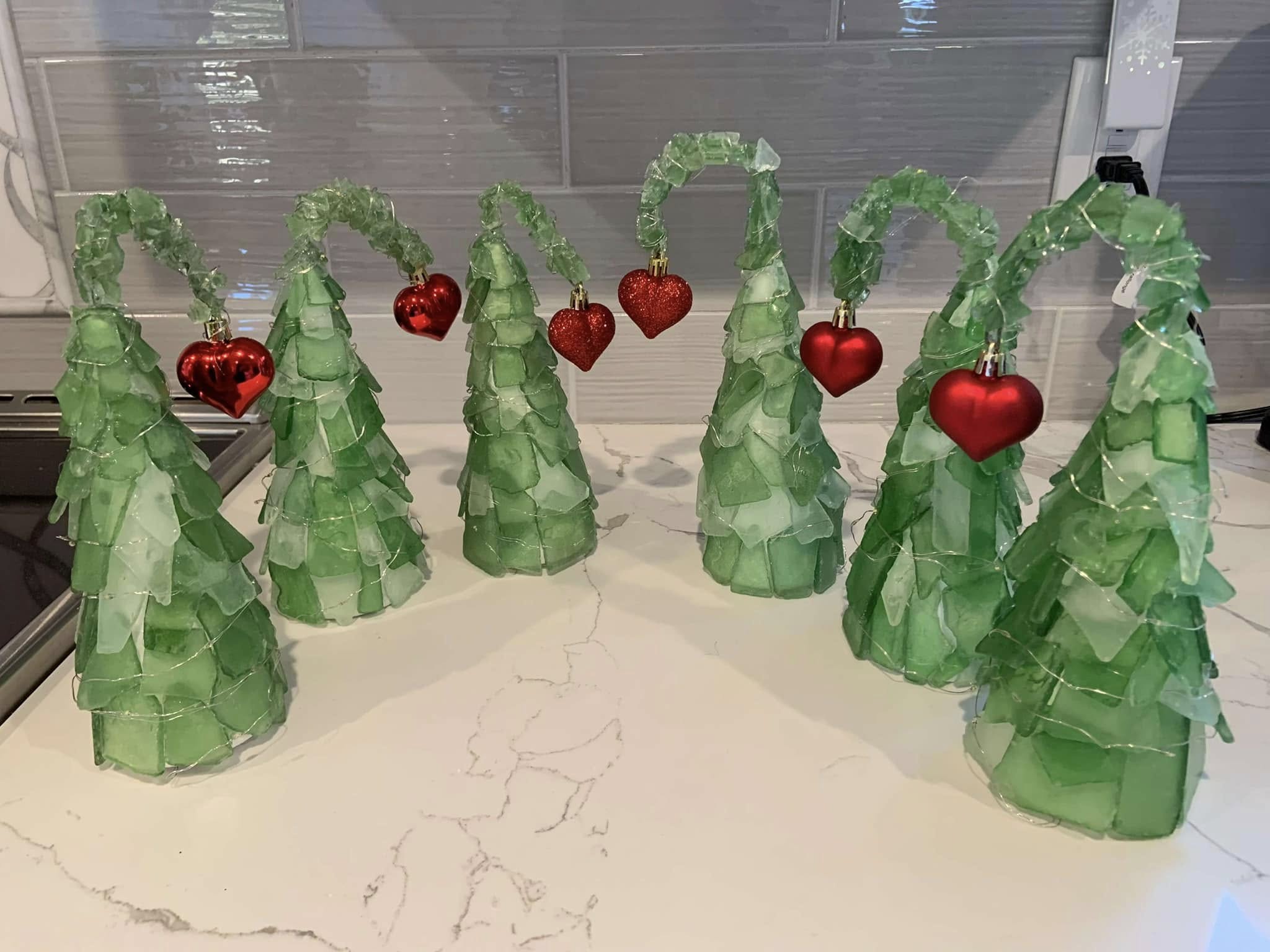 Grinch Sea Glass Tree- Hammer @ Home Craft Kit