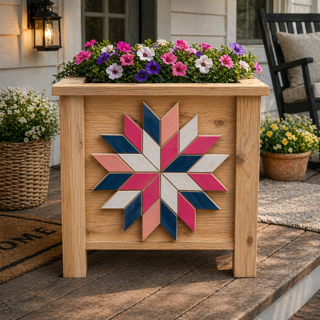 6/6- Porch Wood Planters- Soffio Studios
