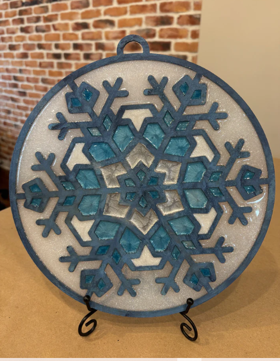 12/10/25- Faux Stain Glass Holiday Workshop- Eagles Clubhouse(Odessa)