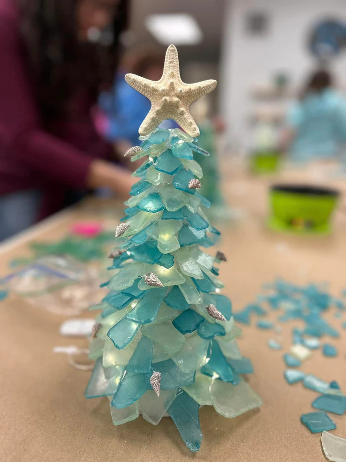 7/25- Christmas in July Sea Glass Trees
