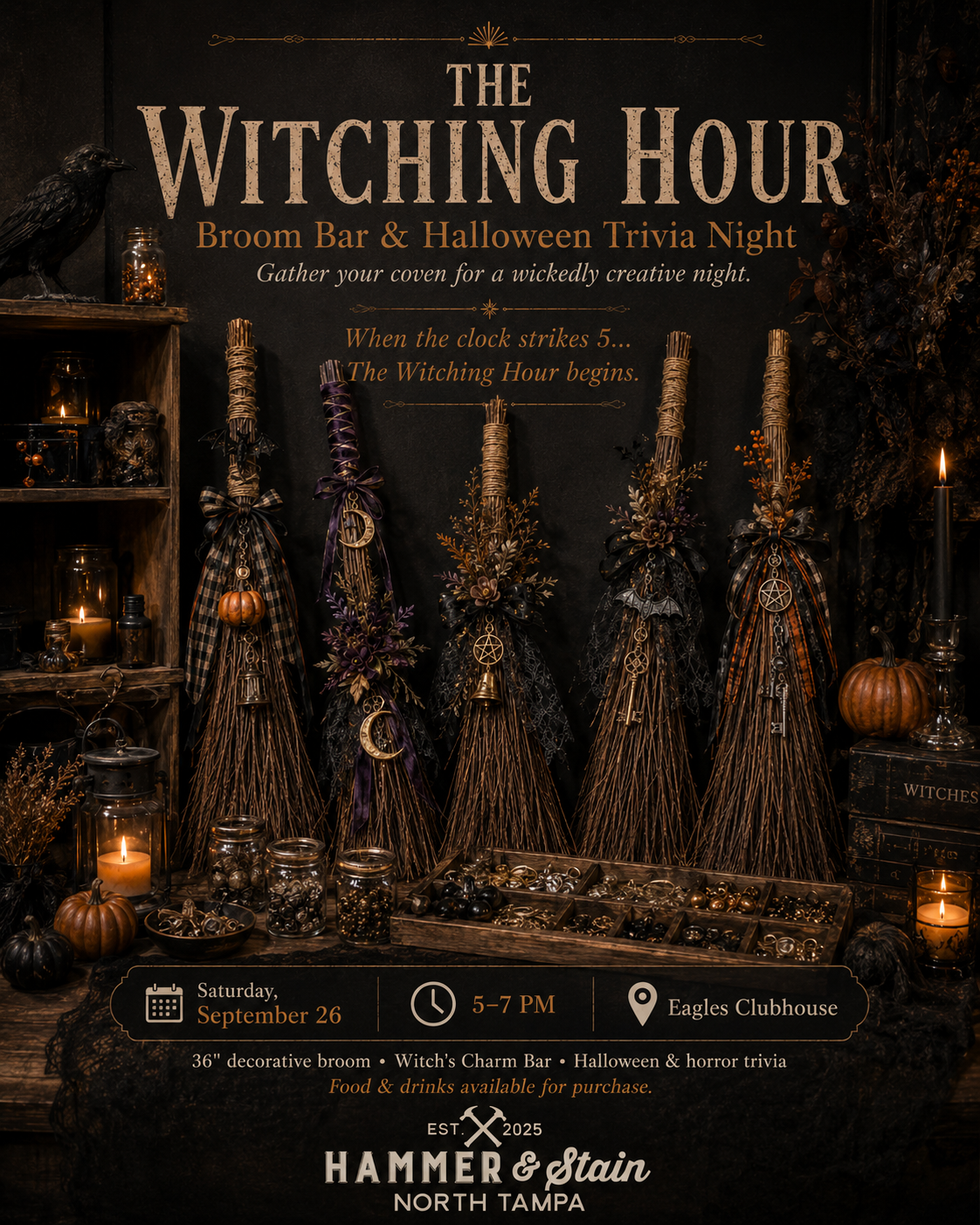 9/26 - Broom Bar & Halloween Trivia Night