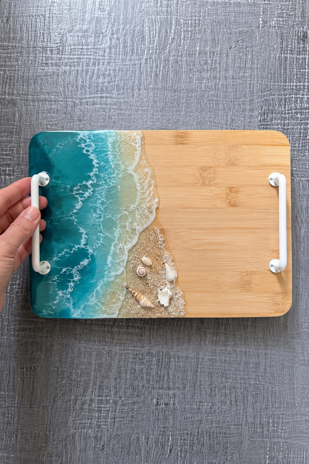 8/15 - Coastal Resin Wood Trays- Tampa
