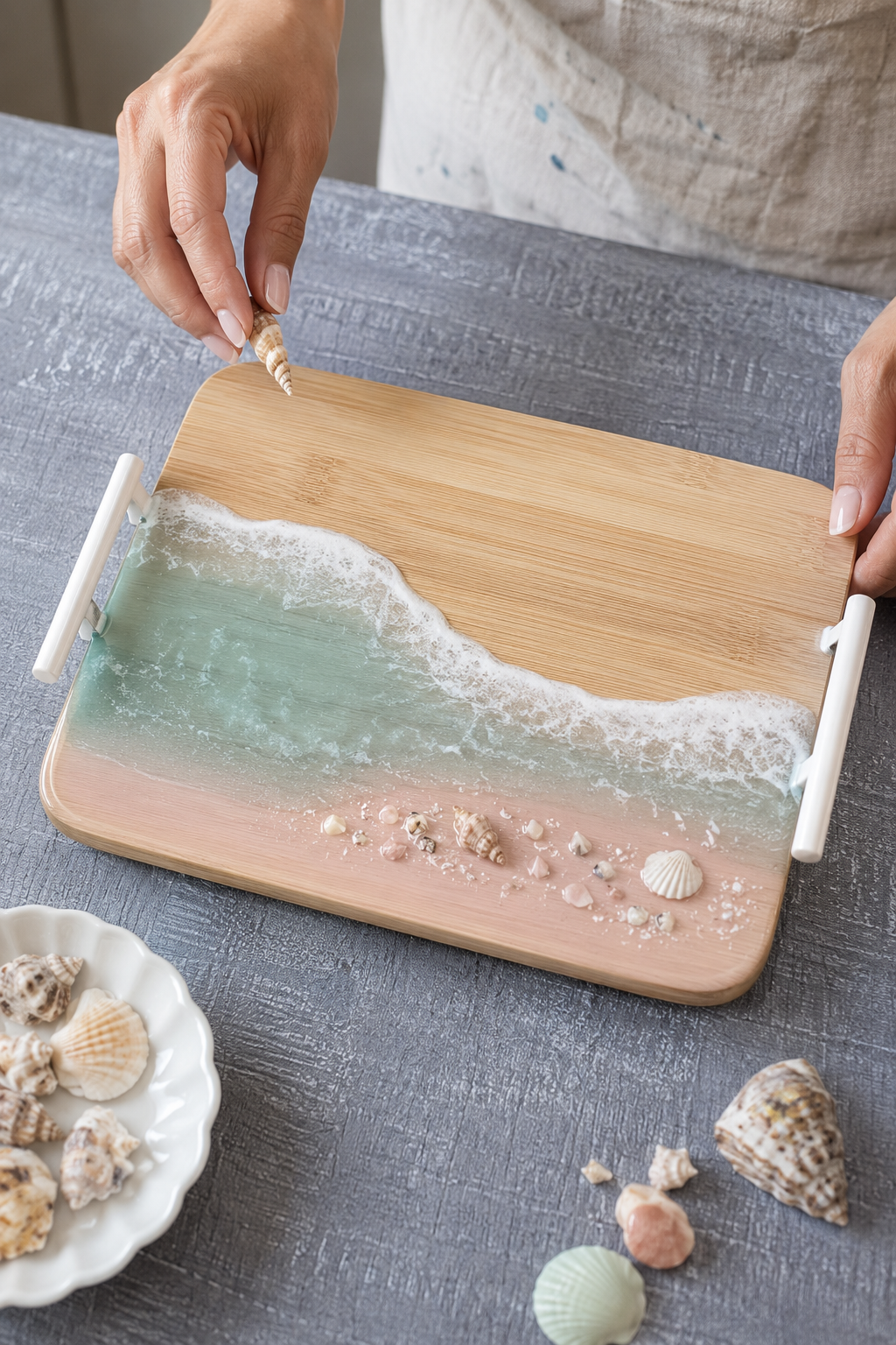 8/15 - Coastal Resin Wood Trays- Tampa