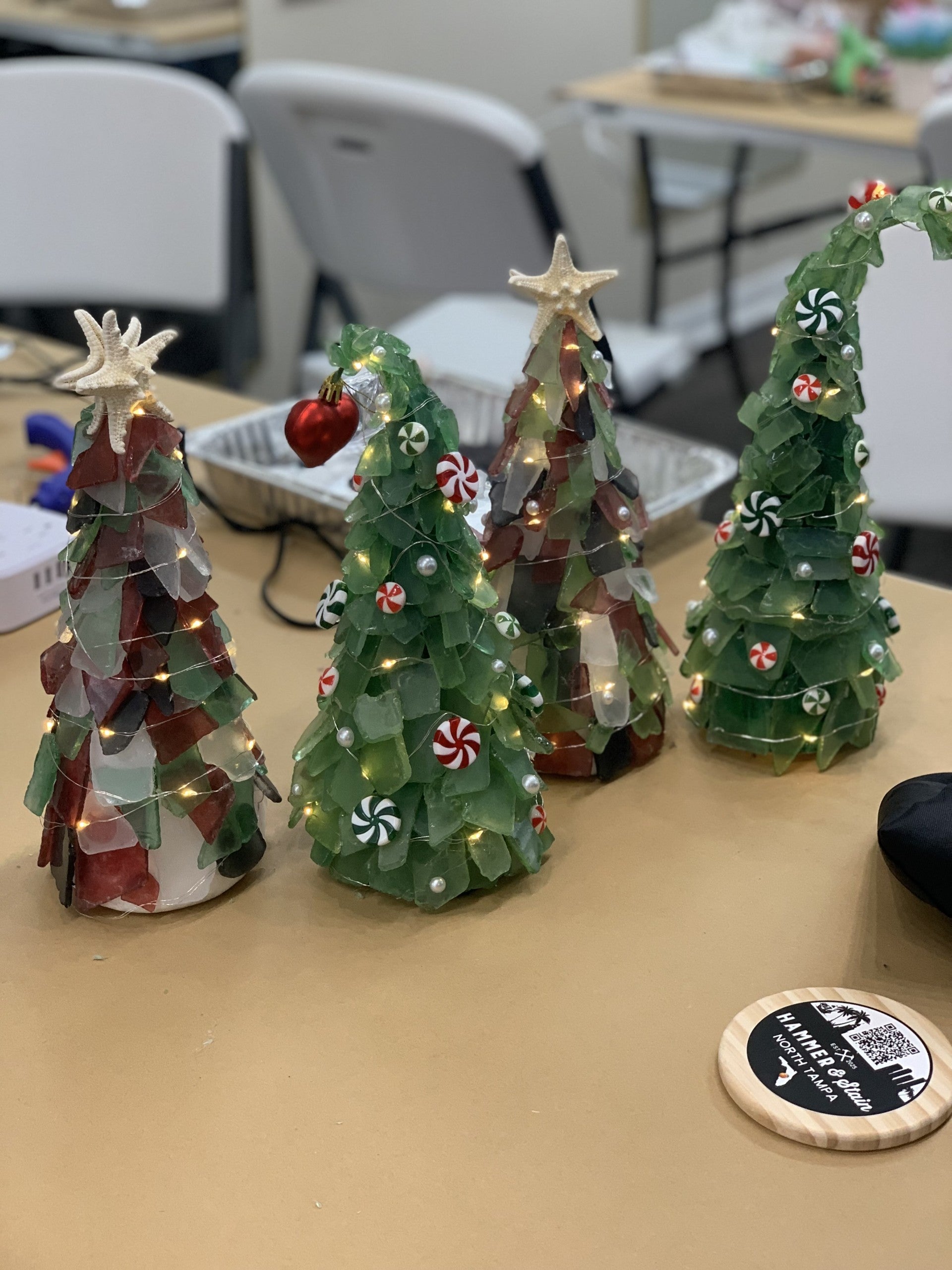 7/25- Christmas in July Sea Glass Trees