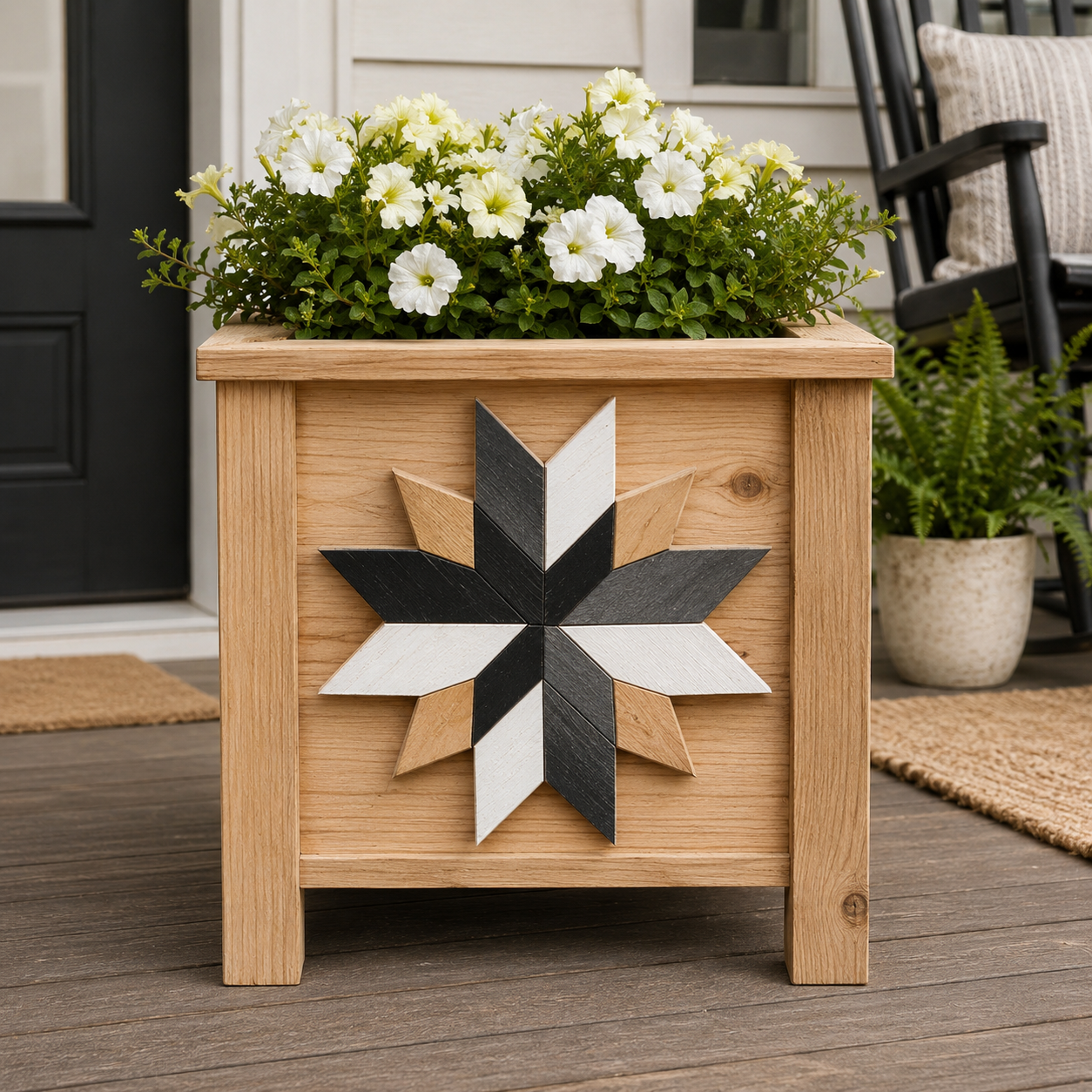 6/6- Porch Wood Planters- Soffio Studios