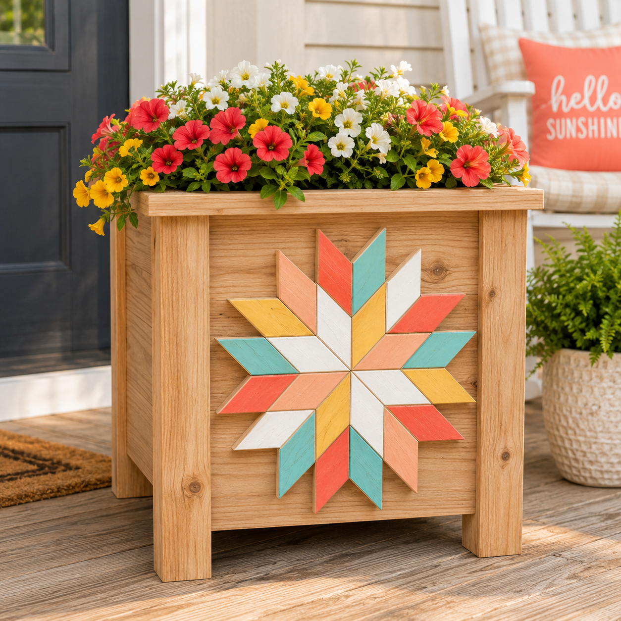 6/6- Porch Wood Planters- Soffio Studios