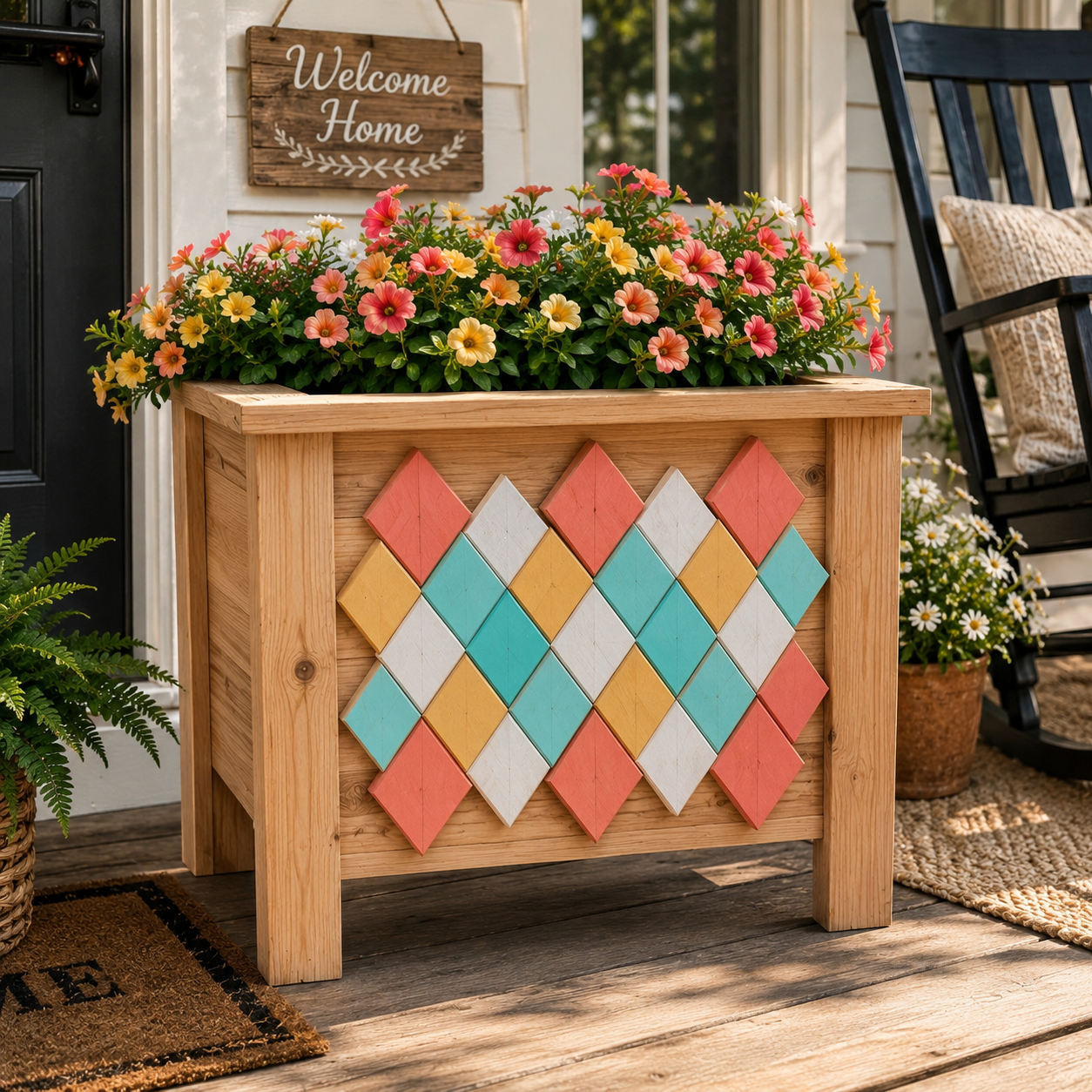 6/6- Porch Wood Planters- Soffio Studios
