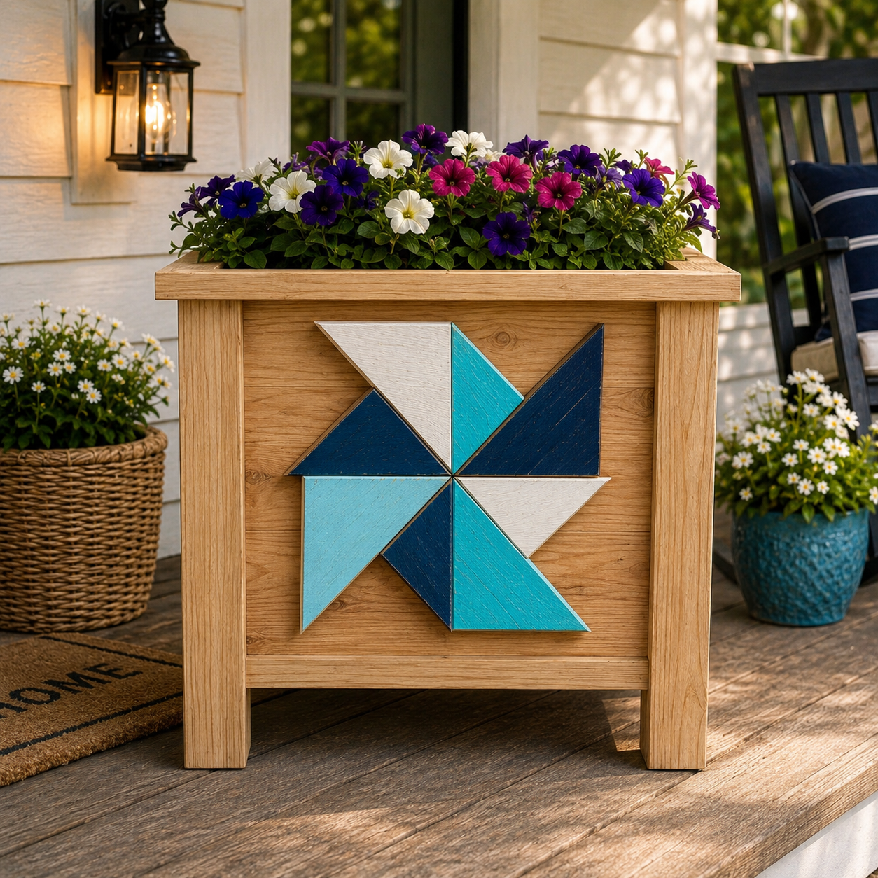 6/6- Porch Wood Planters- Soffio Studios